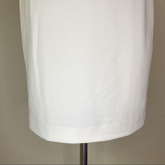 NWOT DKNY White Sleeveless Studded Waist Sheath Dress - Picture 5 of 14